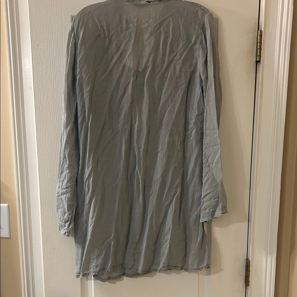 Johnny Was Gray Tunic with Vibrant Embroidery - Picture 2 of 4